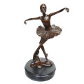 Танцор Латунь Статуя Балерины Резьба Декор Бронзовая Скульптура Т-294